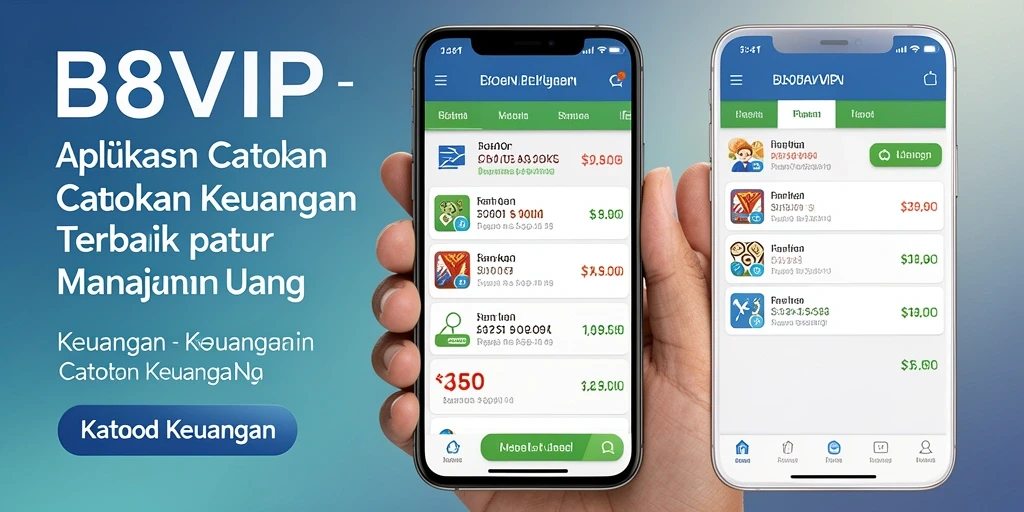 Tampilan antarmuka B8VIP yang intuitif untuk Catatan Keuangan.