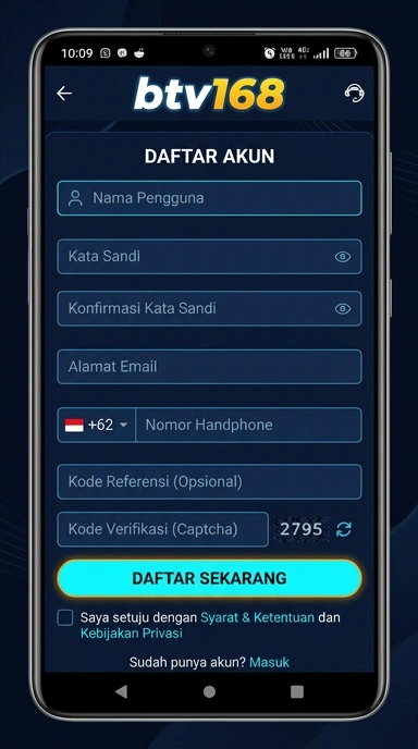 Panduan Lengkap Buat Akun btv168 di Android