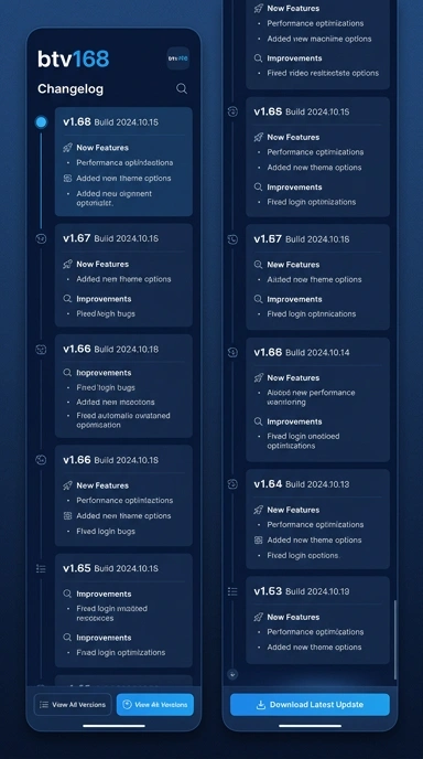 Riwayat Versi btv168 untuk Pengguna Android